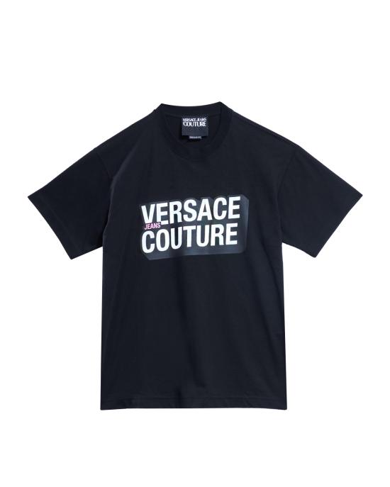 25FW 베르사체 반팔 티셔츠 79GAHP02 CJ01P 899 NERO