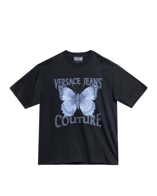 25FW 베르사체 반팔 티셔츠 79GAHP06 CJ01P 899 NERO