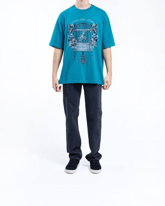 25FW 베르사체 반팔 티셔츠 79GAHP08 CJ01P 296 VERDE - VERSACE