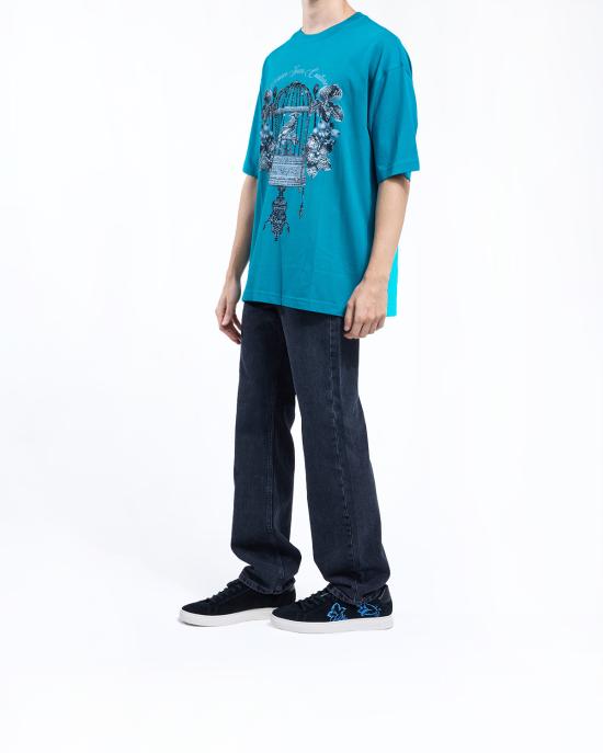 25FW 베르사체 반팔 티셔츠 79GAHP08 CJ01P 296 VERDE - VERSACE