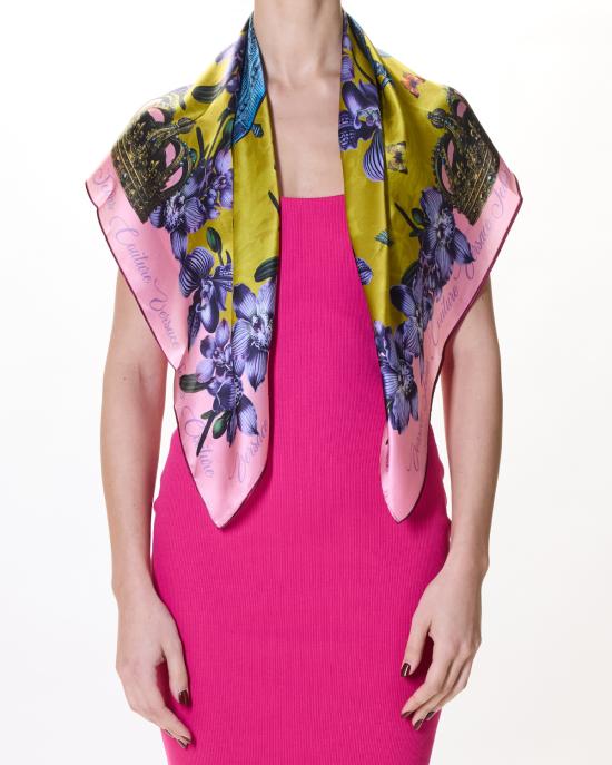 25FW 베르사체 머플러/스카프 79HA7H02 ZG404 U57 ROSA MULTI - VERSACE