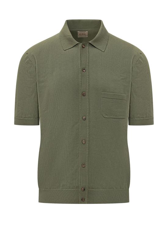 26SS 라키 폴로 티셔츠 THEVOICE VERDEMILIT VERDE MILITARE