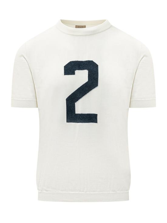 26SS 라키 반팔 티셔츠 TCROWNNMVU BIANCOBLU BIANCO BLU