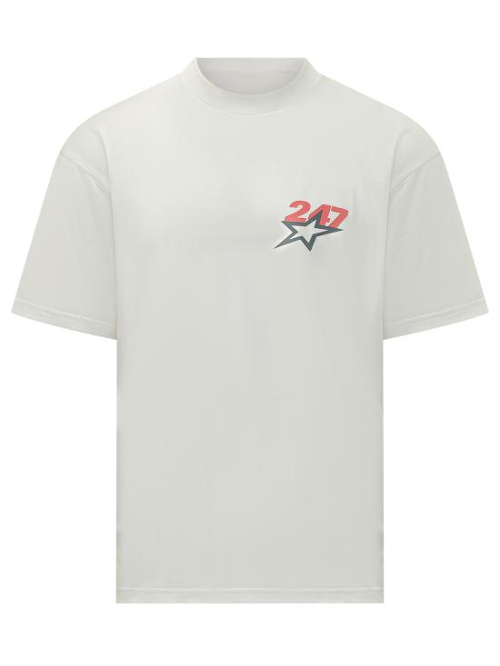 26SS 247 BY REPRESENT 반팔 티셔츠 247M100141 72 FLAT WHITE