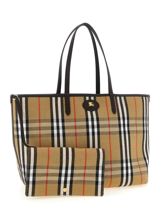 26SS 버버리 미디움 리버시블 블룸즈버리 토트백 8119598PEATSAND - BURBERRY