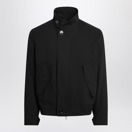26SS 아미 베이지 뉴 울 해링턴 자켓 HJK876WV0194 Black