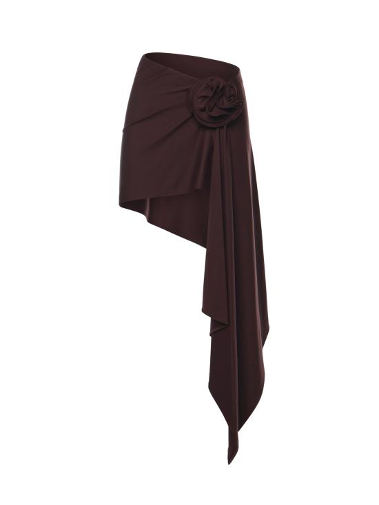 26SS 마그다뷰트림 숏 스커트 606426 Bordeaux