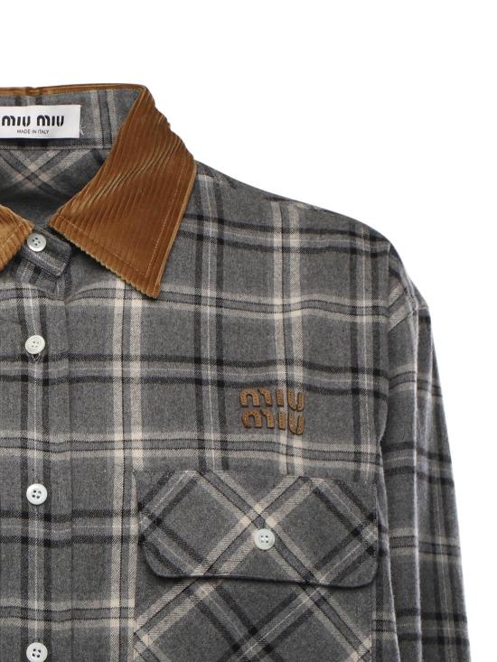 26SS 미우미우 셔츠 MK20101807F0480 Grey - MIU MIU