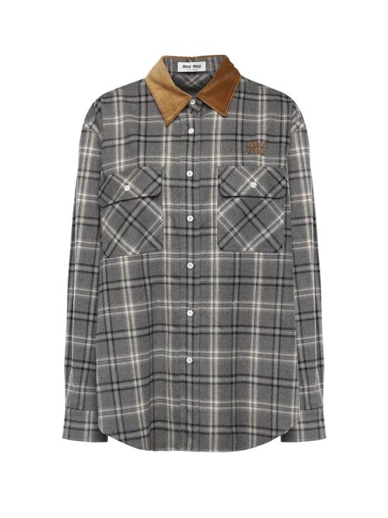 26SS 미우미우 셔츠 MK20101807F0480 Grey