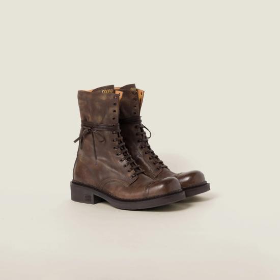 26SS 미우미우 부츠 5U316E2KJF0324 F G035 Brown - MIU MIU