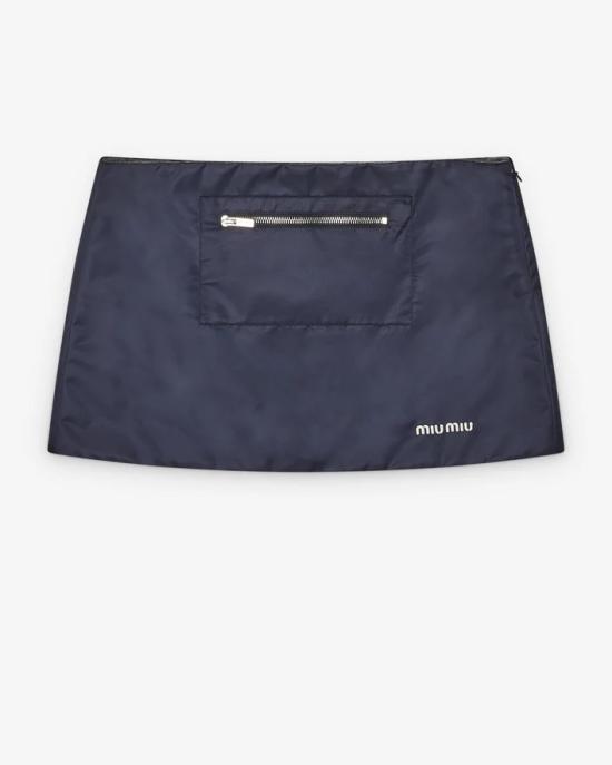 26FW 미우미우 숏 스커트 MG2583181AF0008 Blue