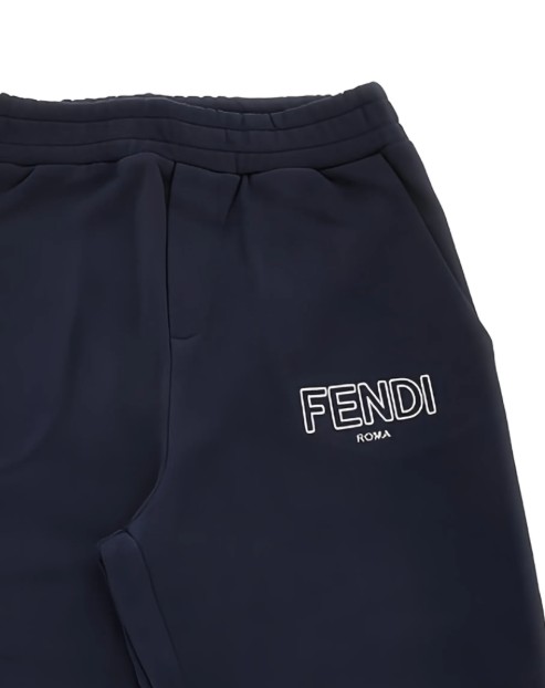 26SS [키즈] 펜디 트레이닝/조거 팬츠 JUF175 5V0F0QG0 Dark blu - FENDI