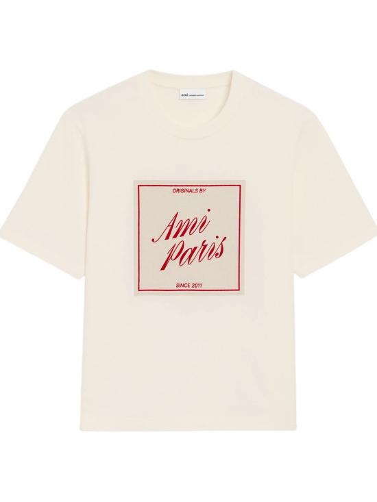 26SS 아미 반팔 티셔츠 UTS385 726136 Blanc creme