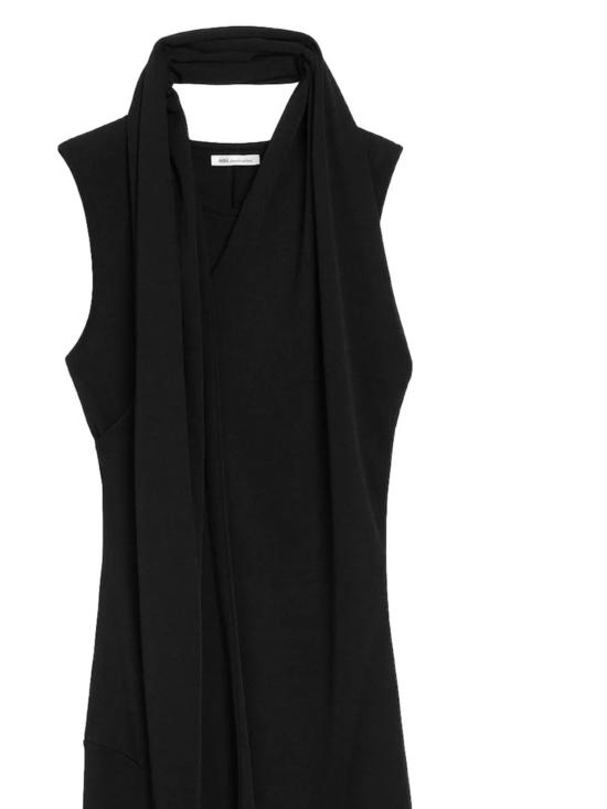 26SS 아미 저지 맥시 라발리에르 드레스 FDR657 JE0223001 Black - AMI