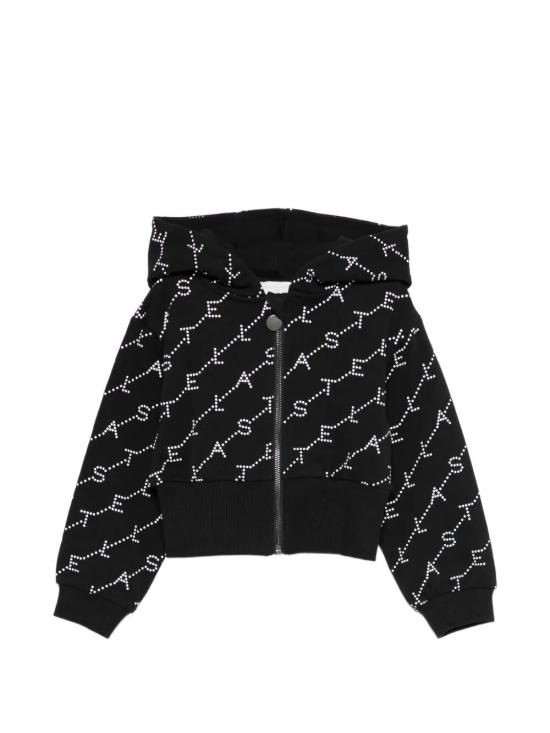 26SS [키즈] 스텔라 맥카트니 트레이닝 상의 TY4B50 Z3477 930BC BLACK WHITE