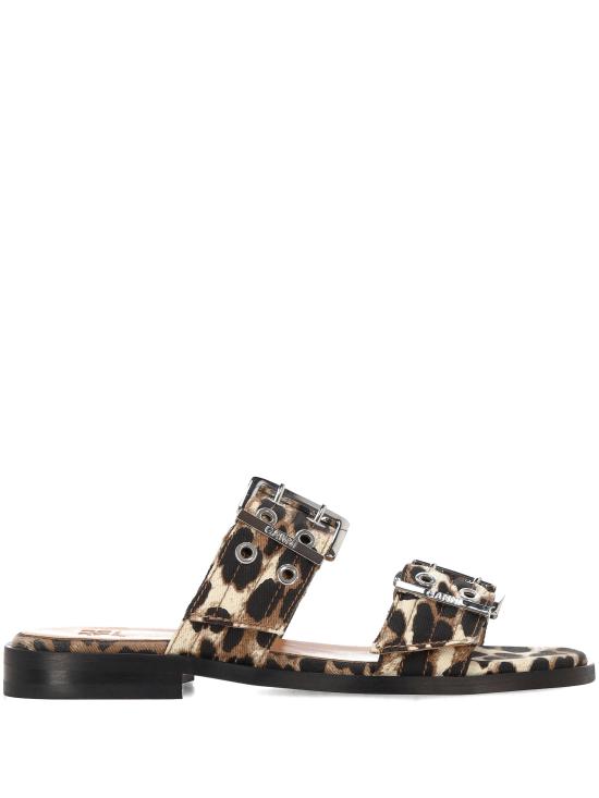 26SS 가니 페미닌 버클 투 스트랩 샌들 S3236 943 Brown