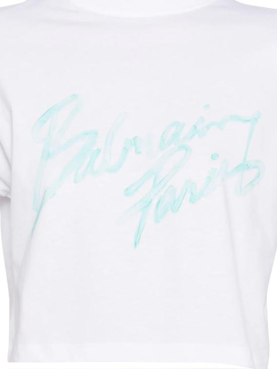 26SS 발망 반팔 티셔츠 GF1EE145BD41 GXF BLACN VERT PALE - BALMAIN