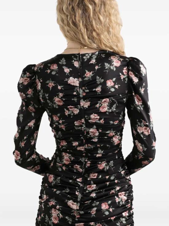 26SS 돌체앤가바나 미디 원피스 F60G3TFSA8H HN5XQ ROSE VINTAGE F NERO - DOLCE & GABBANA