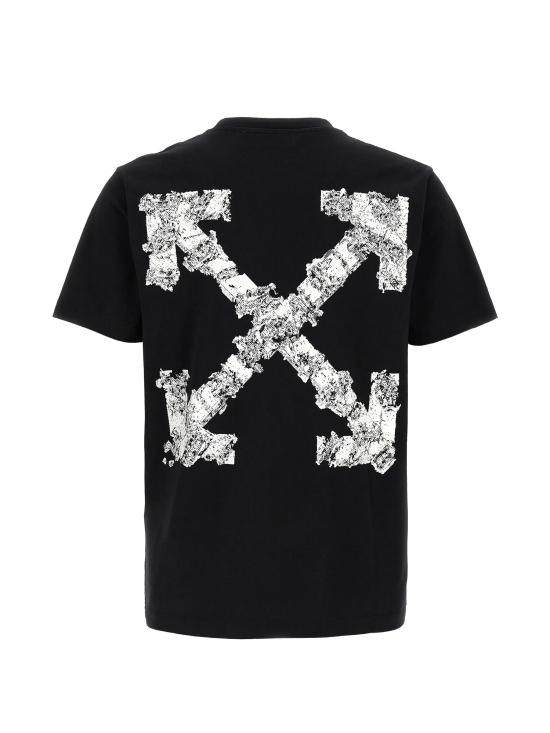 26SS 오프화이트 반팔 티셔츠 44MAA027S26J007 001 Black - OFF WHITE