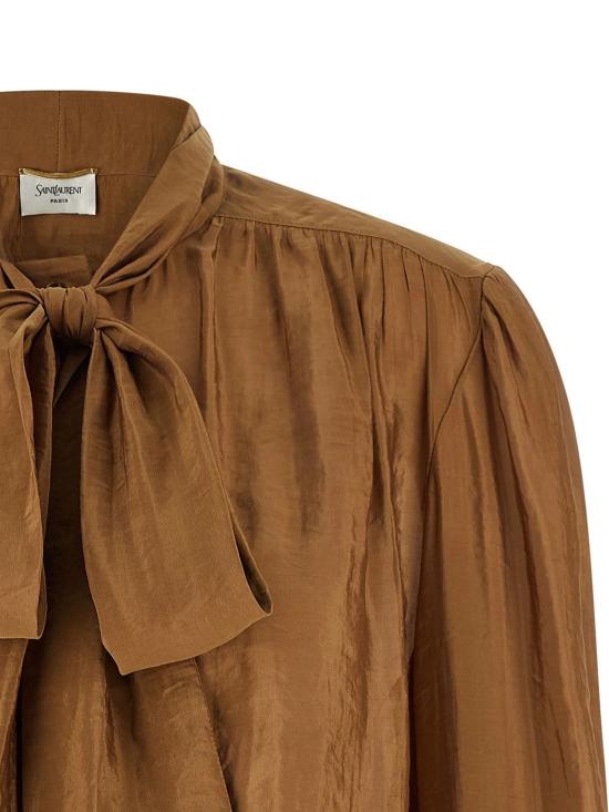 26SS 생로랑 셔츠 856831 BROWN - SAINT LAURENT