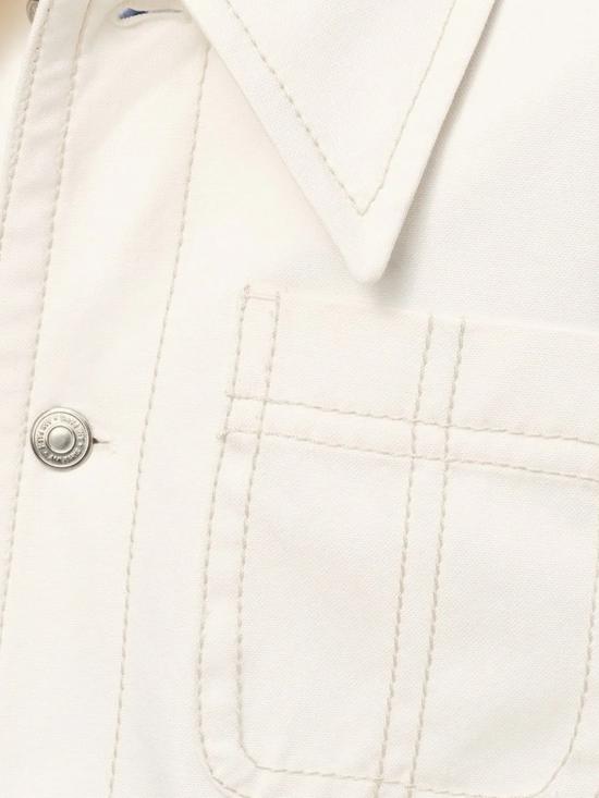 26SS 아미 화이트 코튼 워커 버튼 자켓 UJK874 CO0211136 Blanc creme - AMI