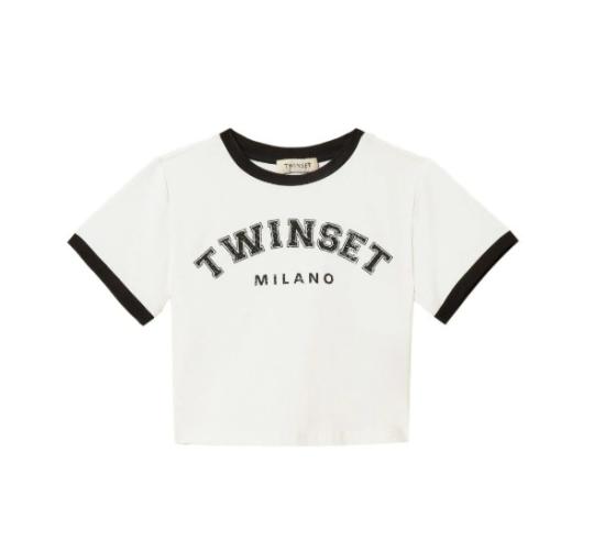 26SS [키즈] 트윈셋 티셔츠 261GJ2253 10973 OFF WHITE NERO