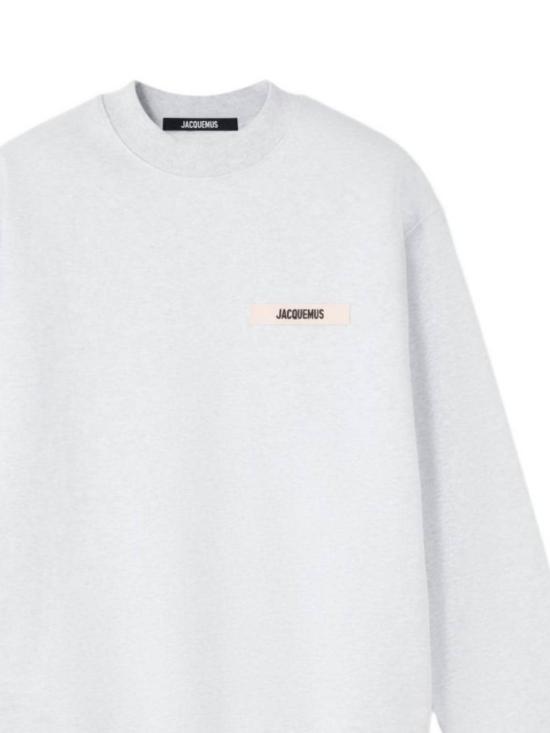 26SS 자크뮈스 긴팔 티셔츠 SSM00206AJ00126 950 Grey - JACQUEMUS