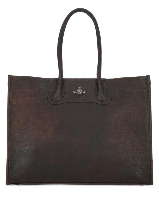 26SS 비비안웨스트우드 토트백 4D01000JU L00BKD402 Dark brown