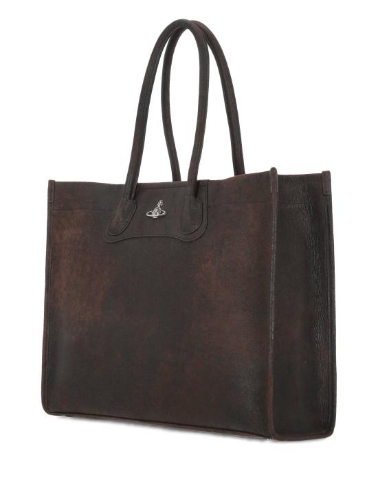 26SS 비비안웨스트우드 토트백 4D01000JU L00BKD402 Dark brown - VIVIENNE WESTWOOD