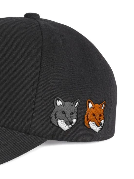 26SS 메종키츠네 더블 볼드 폭스 헤드 캡 OM611CFWW0096 P190 Grey - MAISON KITSUNE