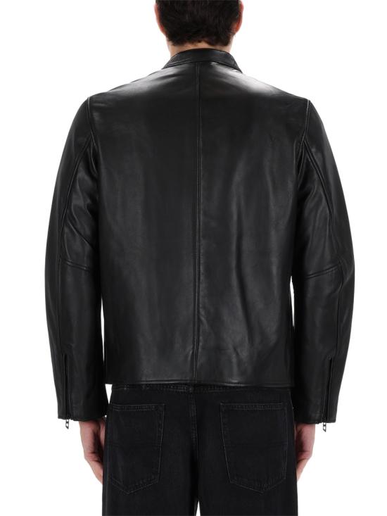 26SS 디젤 가죽 자켓 A18588 0AJIR9XX BLACK - DIESEL