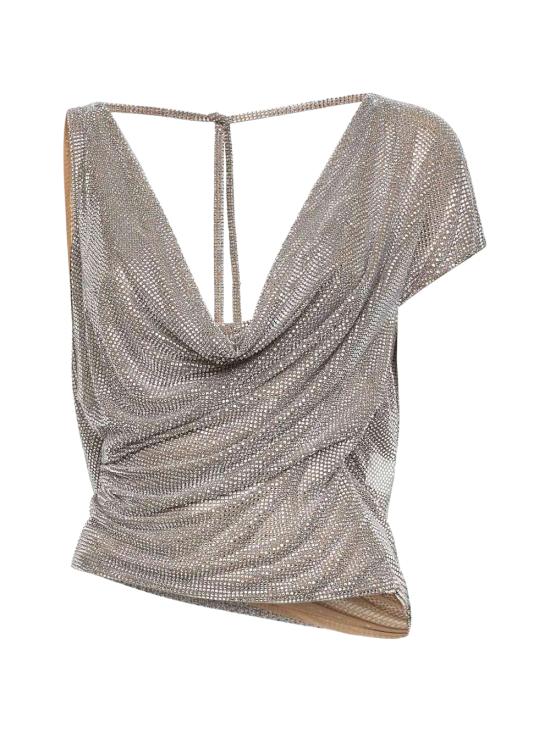 26SS 쥬세페 디 모라비토 민소매 티셔츠 06PSTO394FC 1631621 Crystal