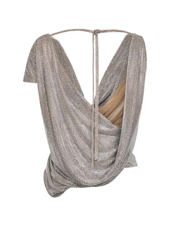 26SS 쥬세페 디 모라비토 민소매 티셔츠 06PSTO394FC 1631621 Crystal - GIUSEPPE DI MORABITO