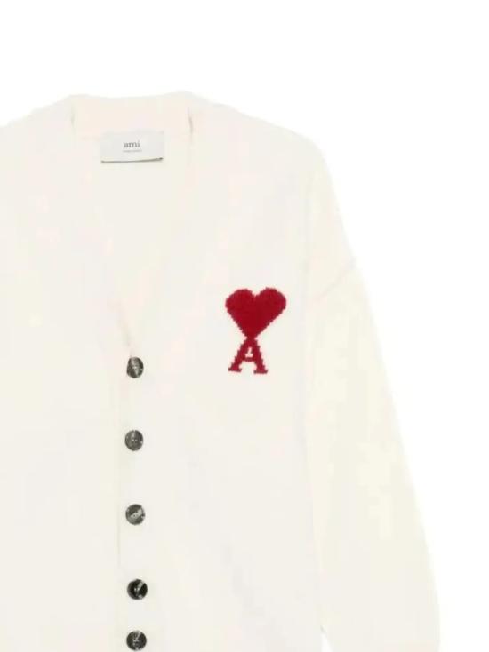 26SS 아미 스웨터 UKC367 018154 ECRU ROUGE - AMI