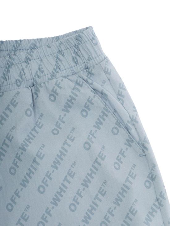 26SS [키즈] 오프화이트 쇼츠/버뮤다 44BCB00CS26F001 451 Dusty blue - OFF WHITE