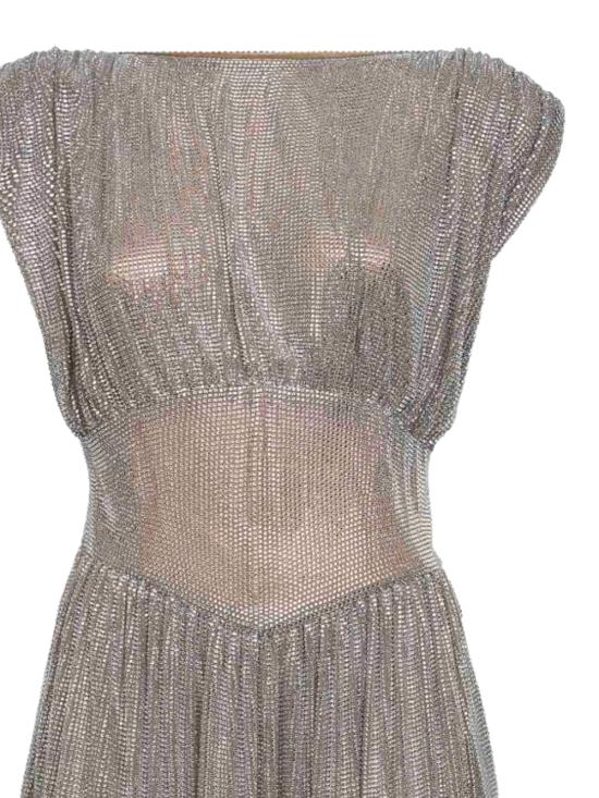 26SS 쥬세페 디 모라비토 미디 원피스 06PSDR724FC 1631621 Crystal - GIUSEPPE DI MORABITO