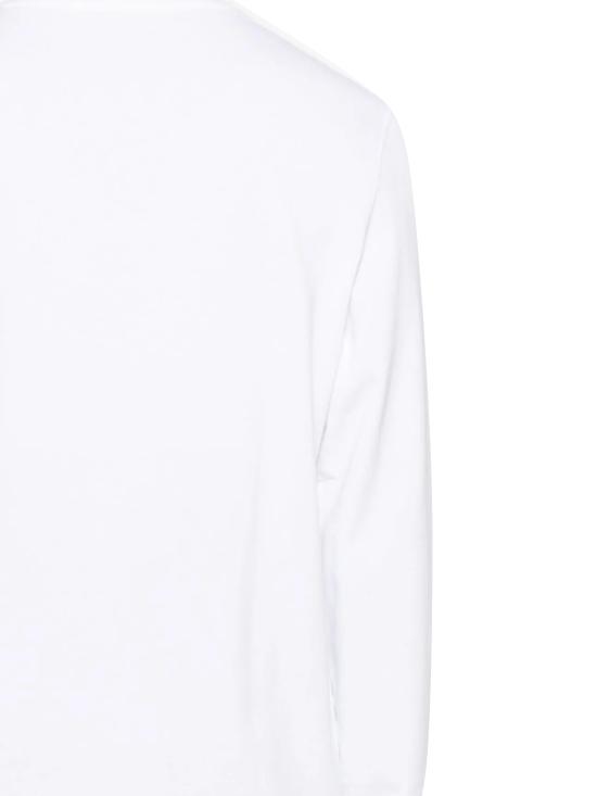 26SS 자크뮈스 그로그랭 로고 긴팔 티셔츠 TSM00570AJ00226 100 White - JACQUEMUS
