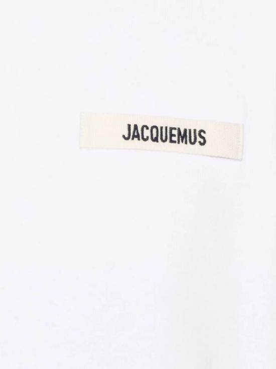 26SS 자크뮈스 그로그랭 로고 긴팔 티셔츠 TSM00570AJ00226 100 White - JACQUEMUS