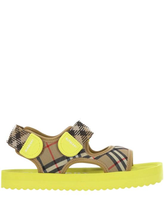 26SS [키즈] 버버리 스니커즈 8118436 X Sand ip check green