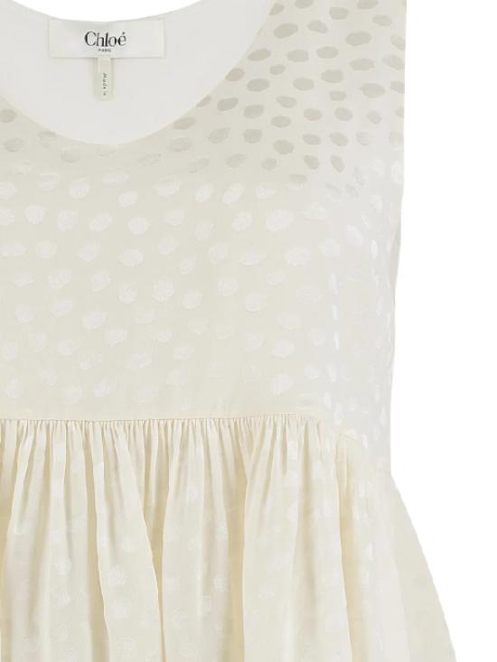 26SS 끌로에 긴팔 티셔츠 26SHT30310 107 ICONIC MILK - CHLOE