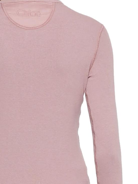 26SS 끌로에 긴팔 티셔츠 26SJH30185 50C BLUSHY PURPLE - CHLOE