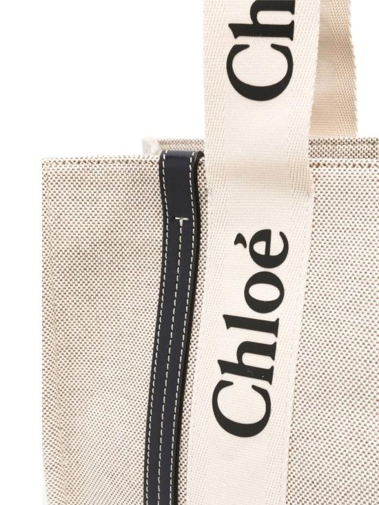 26SS 끌로에 토트백 C22AS383I26 91J White Blue 1 - CHLOE