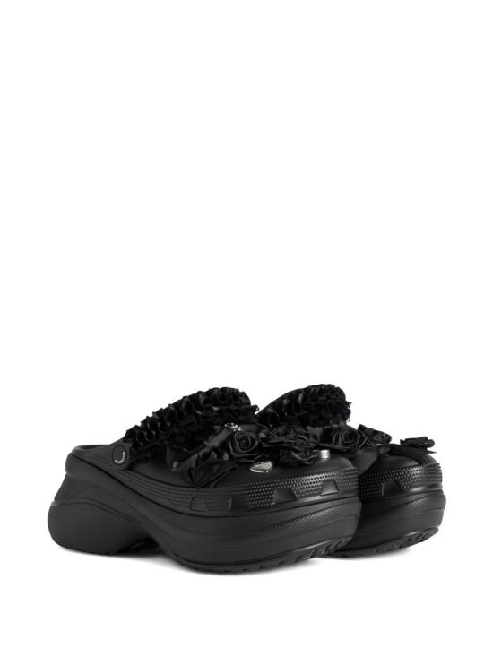 26SS 발렌시아가 x 크록스 지비츠 뮬 720762 W0FPA1000 Black - BALENCIAGA