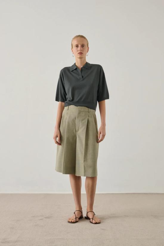 26SS 쉐르 폴로 티셔츠 PUL1606 GRI09 Grey - SOEUR