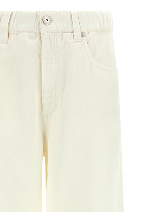 26SS 브루넬로 쿠치넬리 스트레이트 팬츠 ML996P4053 C1101 - BRUNELLO CUCINELLI