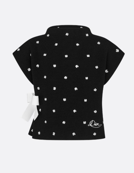 26SS [키즈] 디올 티셔츠 6SBM14PULD 900 Black