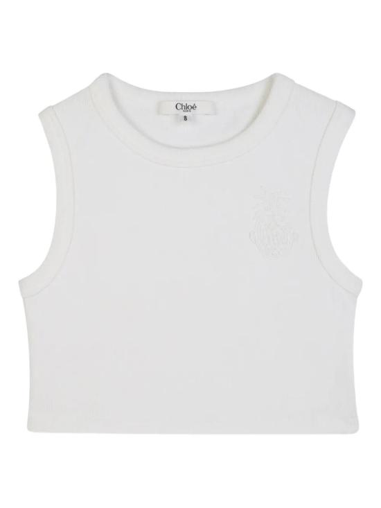 26SS [키즈] 끌로에 티셔츠 C20852 117 BIANCO SPORCO