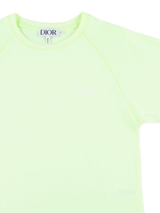 26SS [키즈] 디올 티셔츠 6SBM23TEEK 267 Fluo yellow - DIOR