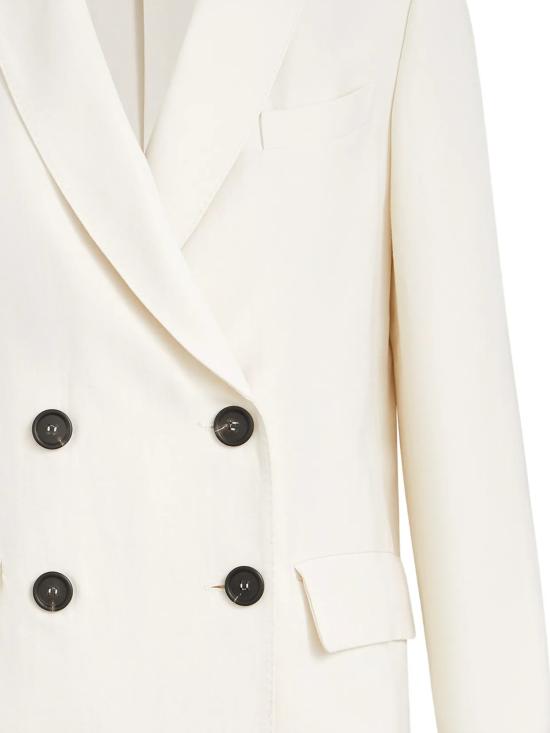 26SS 브루넬로 쿠치넬리 모닐리 비스코스 & 리넨 플루이드 트윌 블레이저 MH1267621 C579 - BRUNELLO CUCINELLI