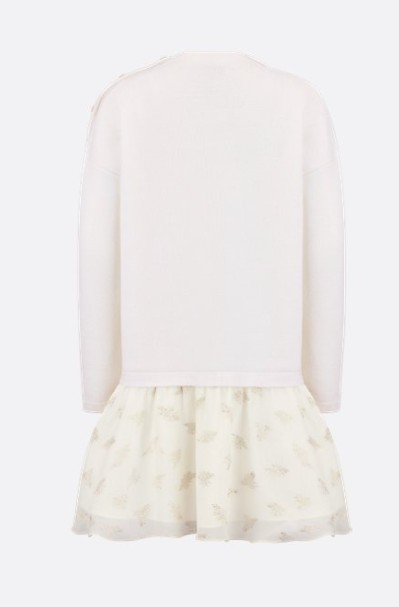 26SS [키즈] 디올 원피스 6SBM14DRSC 23I Ivory Gold - DIOR